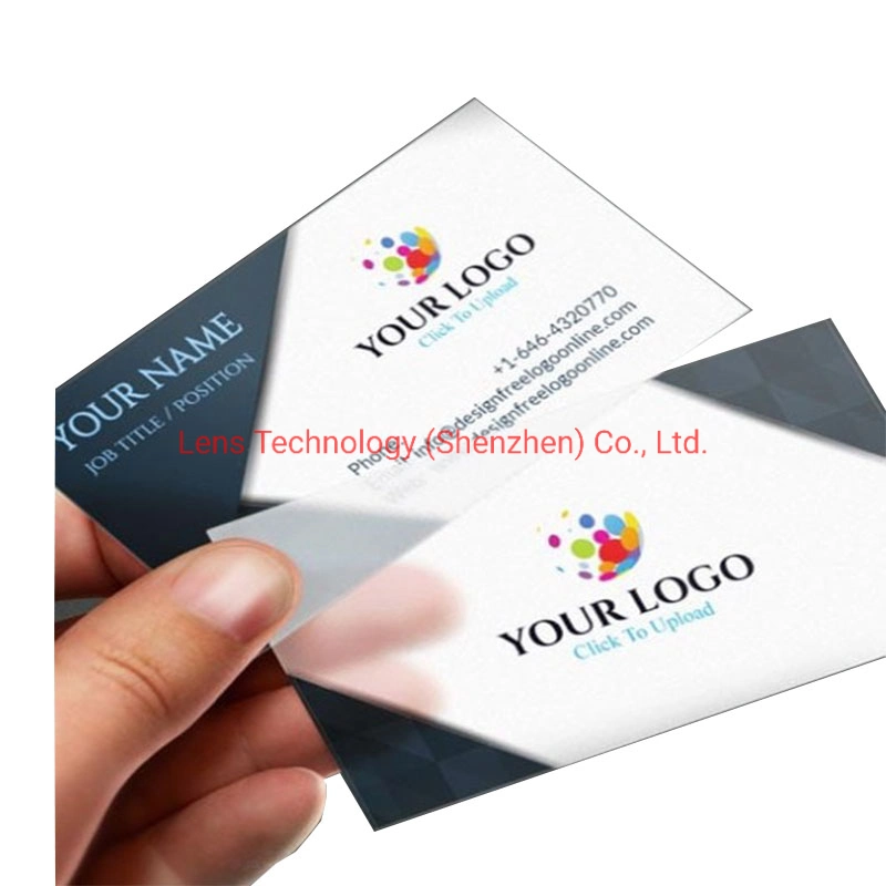 Full Color Strip Custom Transparent PVC Card for Business Card