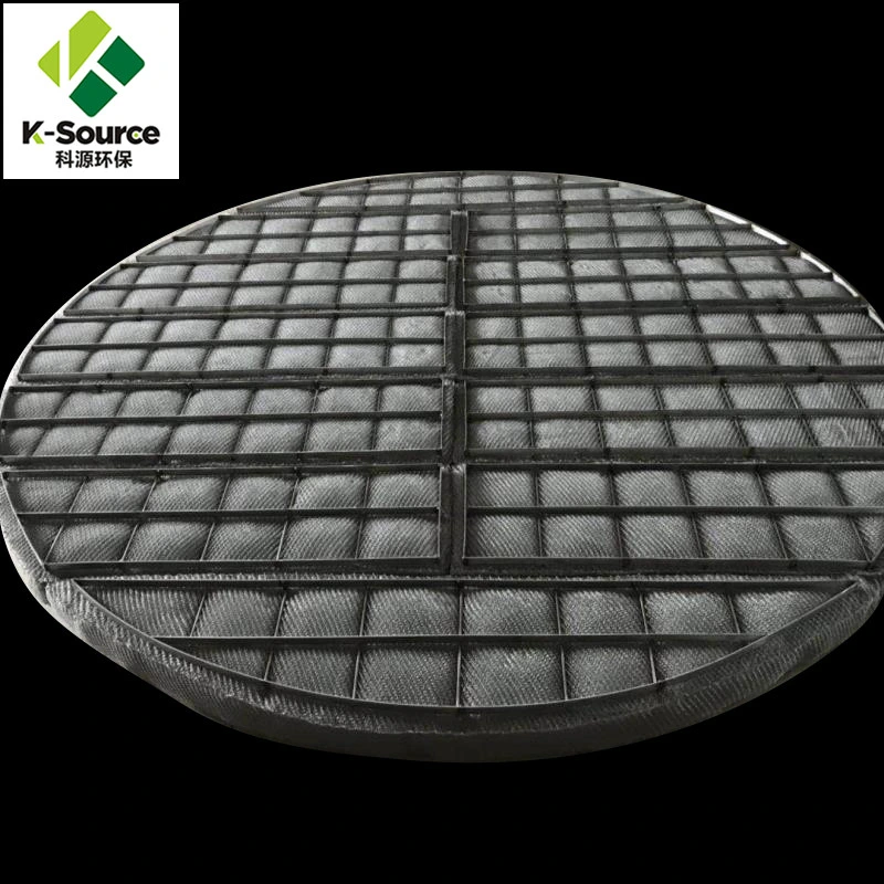 Metal Structured Packing with Wire Gauze Perforated Plate Demister Pad