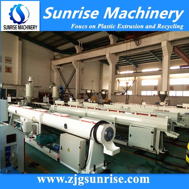 PP PE PPR Pipe Making Line / Single Screw Extruder / Conduit Pipe