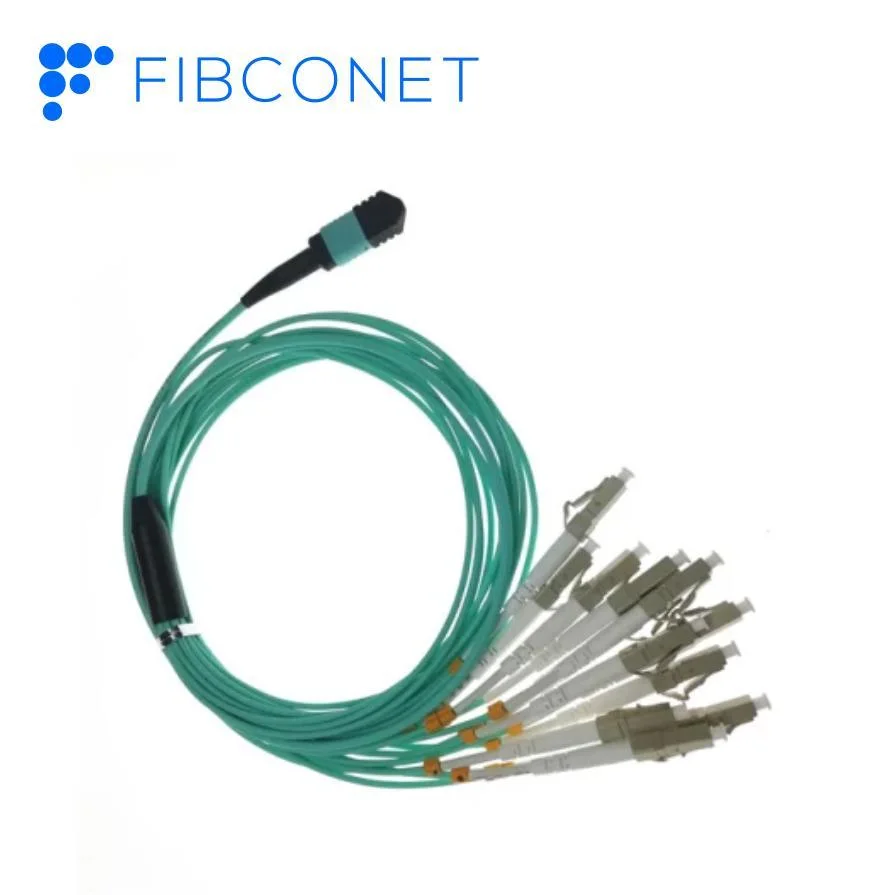 Fournisseur chinois FTTH 50/125 UM mm OM4 24 noyaux fibre Cordon de raccordement optique/optique MPO