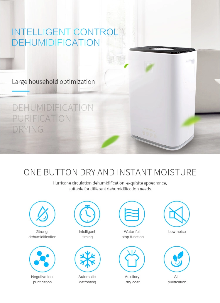 Dehumidifier Air Purifier Moisture in Home Electric Portable Dehumidifier for Damp