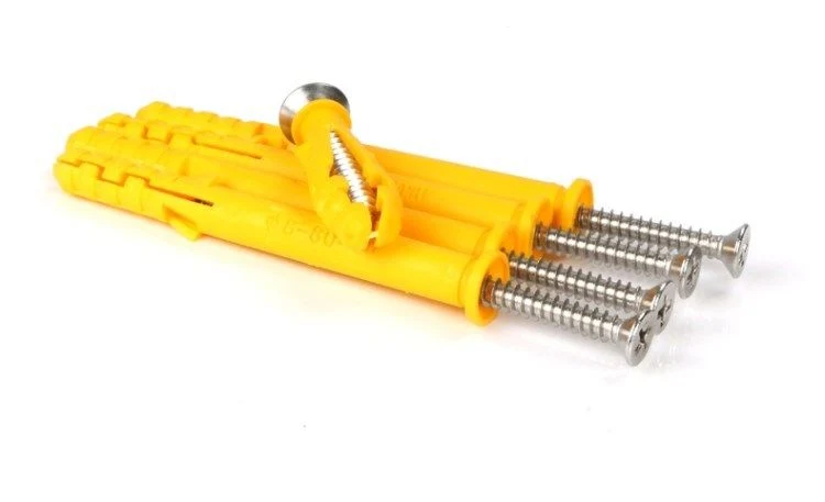 Yellow Plastic Expansion Screw