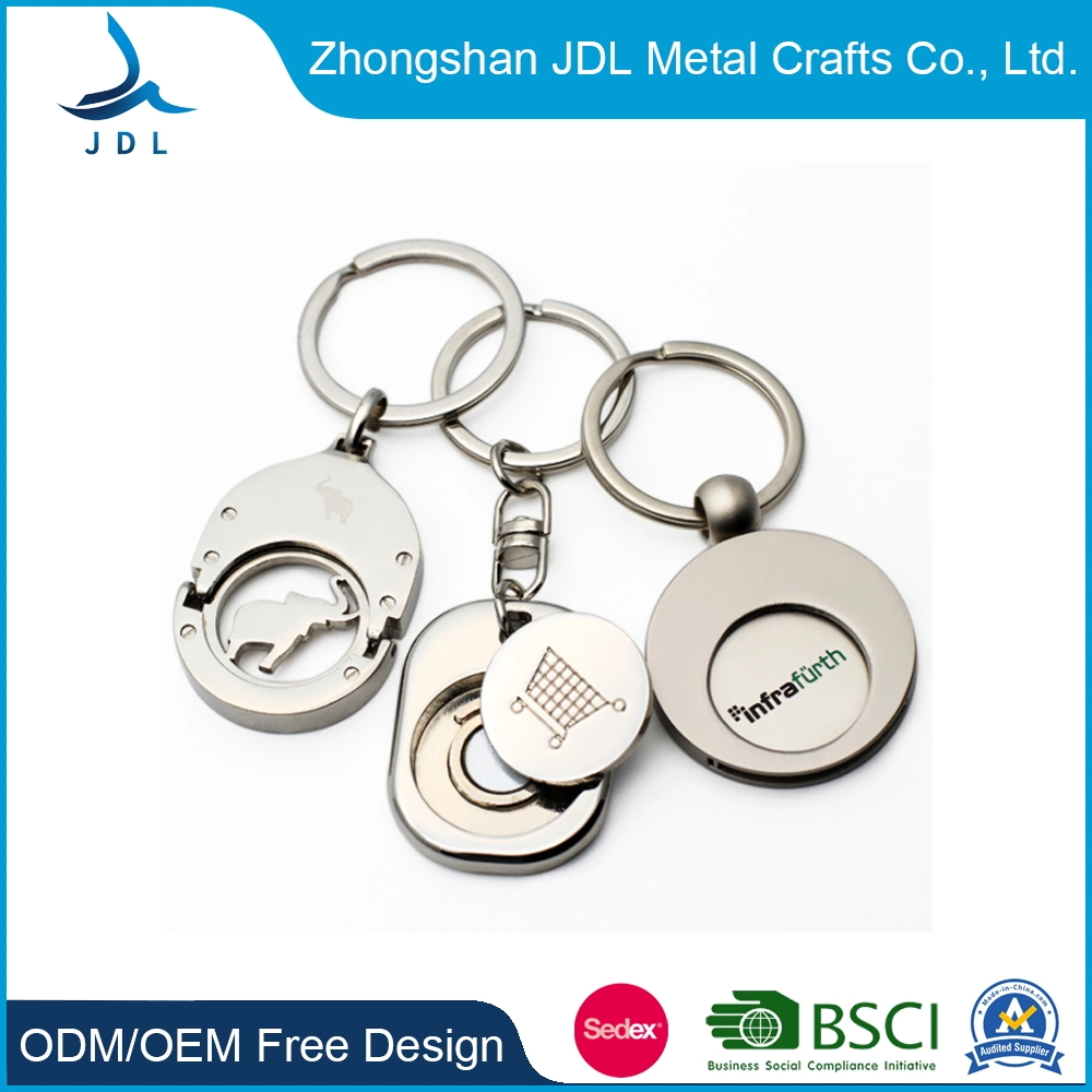 Wholesale Cheap Custom Metal Caddy Factory Supply Eco-Friendly Metal Flag with Enamel Logo Shopping Trolly Cart Coin Token