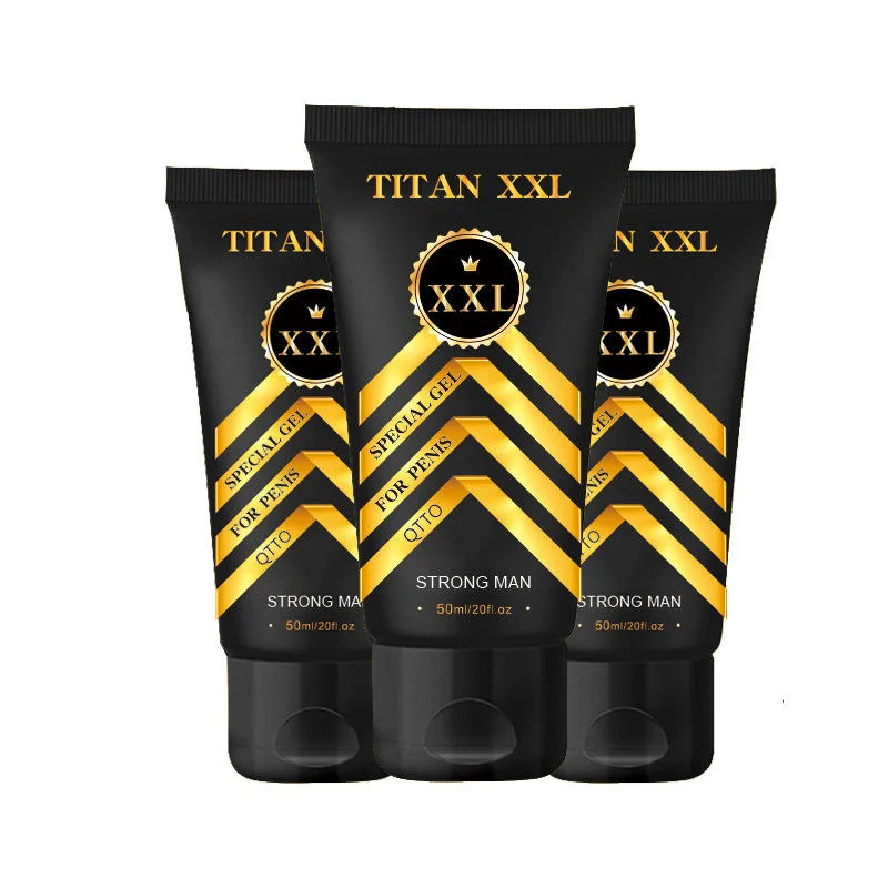 Russia Titan XXL Gel 50ml Herbal Penis Enlargement Gel, Dick Sex Massage Cream for Men's Personal Care Products