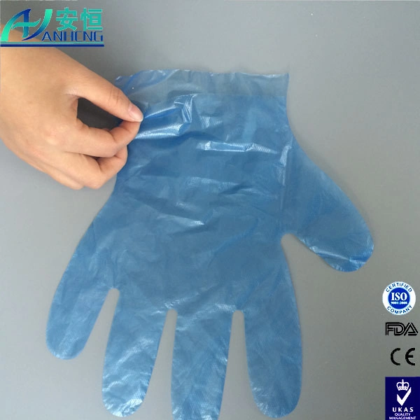 Disposable LDPE/HDPE Gloves Pair Folded PE Glove