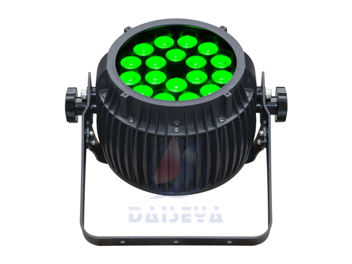 LUCES LED DE escena DE PAR CAN 18pcs*8W RGBW Disco Lighting Mostrar al aire libre impermeable