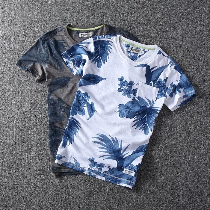 Hot Sale Custom Water Printing 100% Cotton Men&prime; S T-Hirts