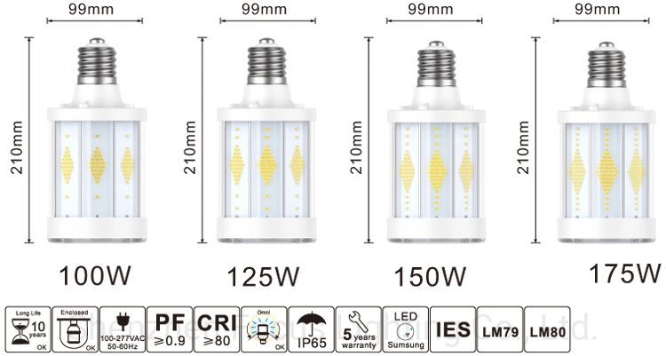 175W 28000lm E39 E40 LED HID Bulb LED Replacement 250W 400W 1000W HPS 400W 400watt 1000W Metal Halide Bulb 500W 1000W 1500W Halogen