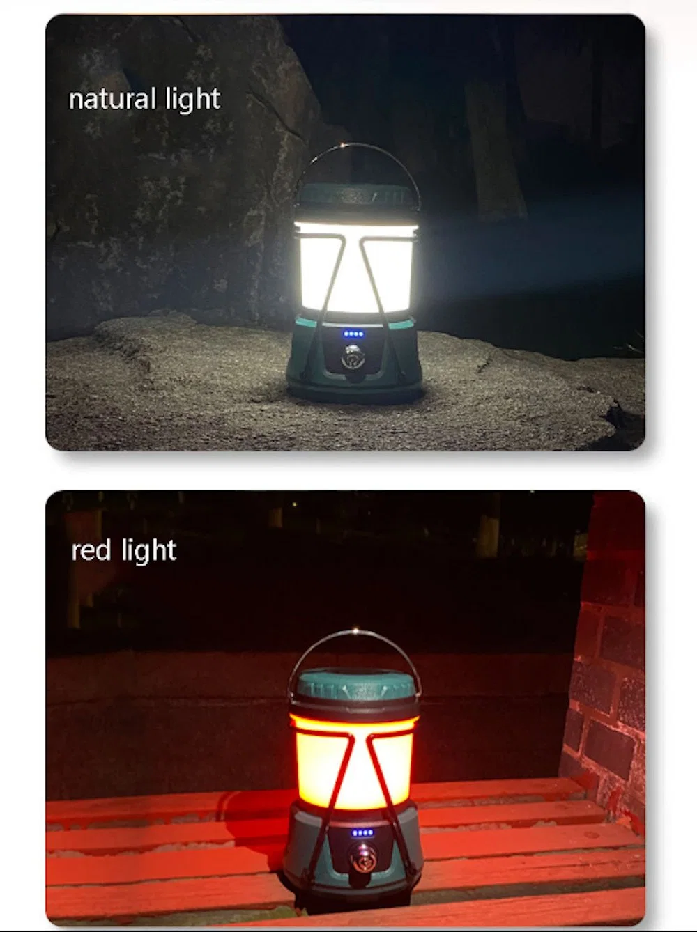 Outdoor Powered Camping LED Vintage Solar Hurricanes Lantern