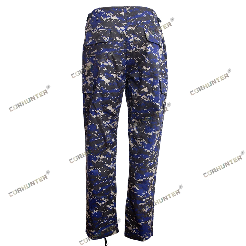 Outdoor Acu Uniform Cargo Pants Custom Digital Ocean Camouflage Waterproof Camouflage Uniforms