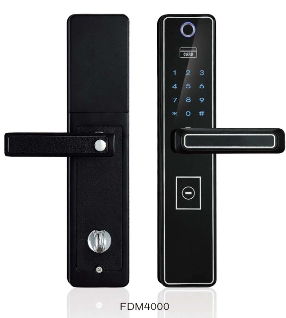 Tow Color Security Home Fingerprint Bluetooth Password Card Unlock Smart Lock