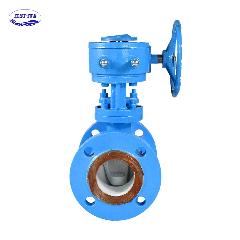 Van Turbine Flange Chemical Double Eccentric Hemispherical Valve