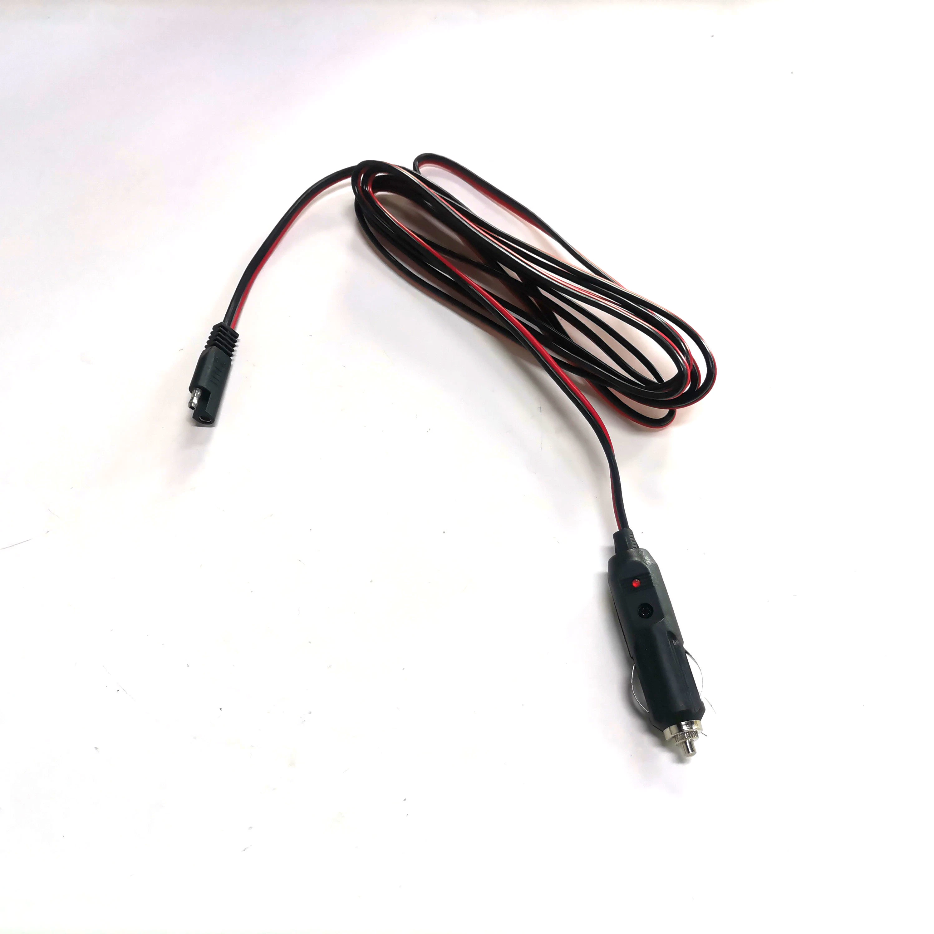 Automobile 12V Car Cigarette Lighter to SAE Extension Cable Plug 1m Electric Wires Auto Accessories