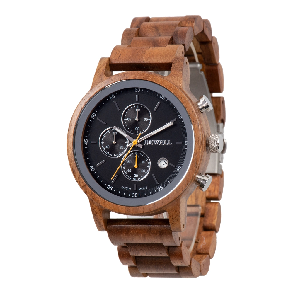 Neueste Design Fabrik Direkt Liefern Lager Schnelle Lieferung Luxus Geschenk Wood Watch Multifunktions-Uhren aus Holz für Männer