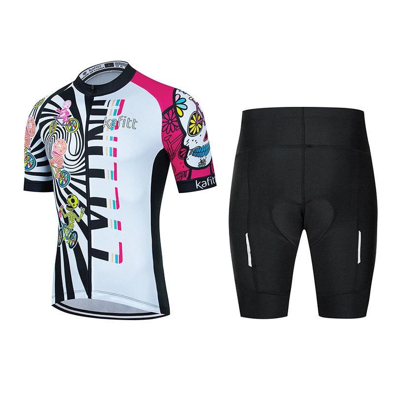 Women's Mountain Road Bike Jersey Top and Shorts Set Light Weight Cycling Wear