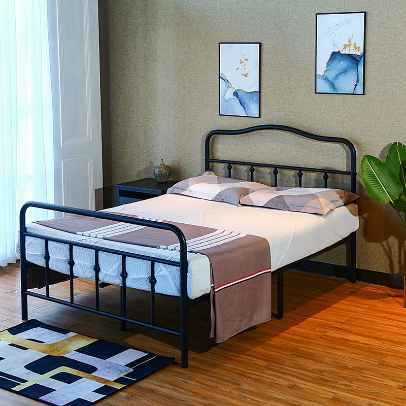 High quality/High cost performance  Bedroom Furniture Luxury Full Size Designs Metal Frame Bed