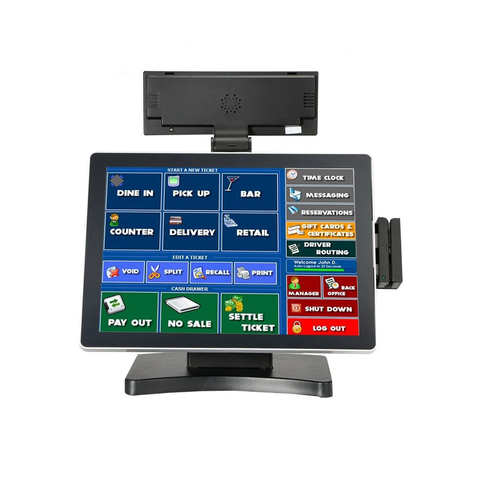 All in One LED Touch Screen POS Machine POS System Desktop Cash Register