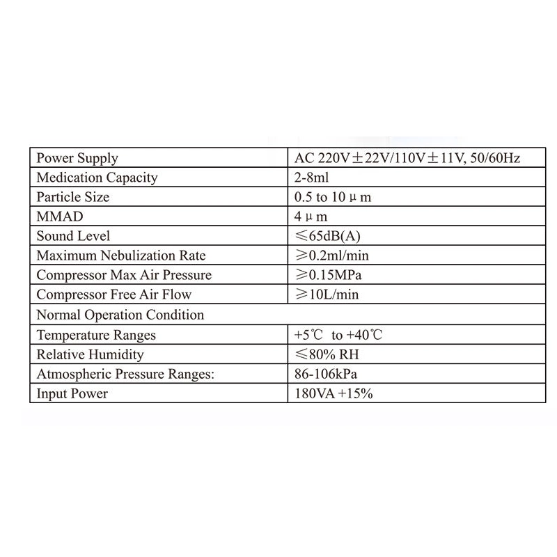 MS-N440A Home Care Nebulizador de compresión de aire ultrasónico portátil