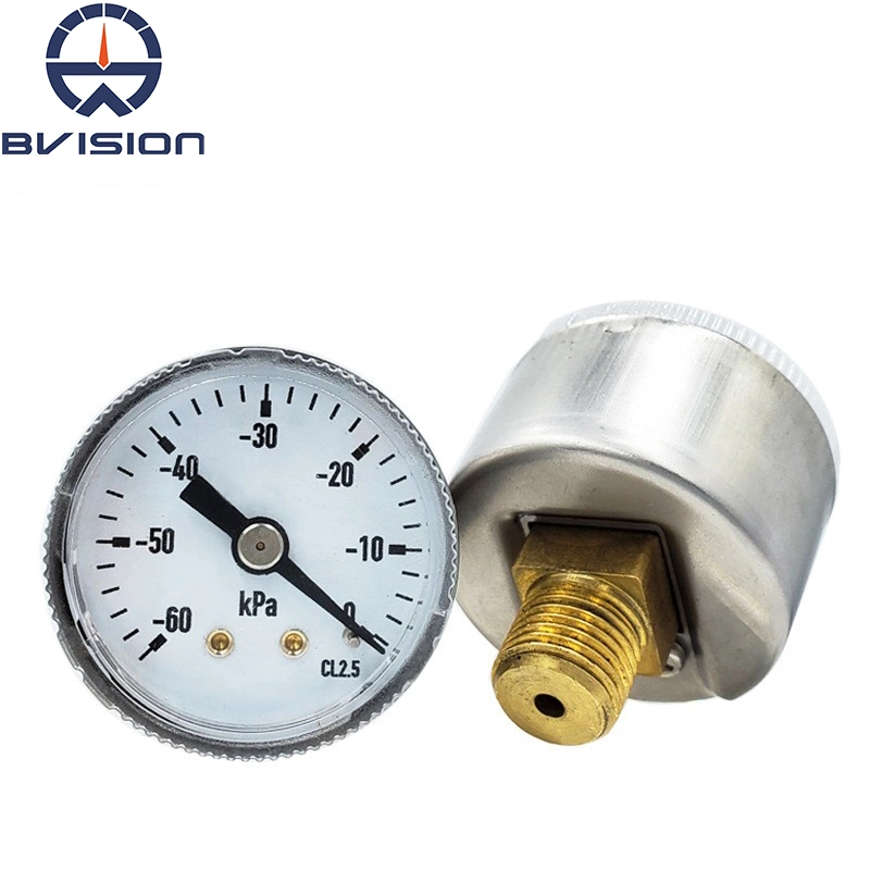 Yn40z -60kpa Ss Case 2.5% Accuracy Bourdon Tube Axial Pressure Gauge