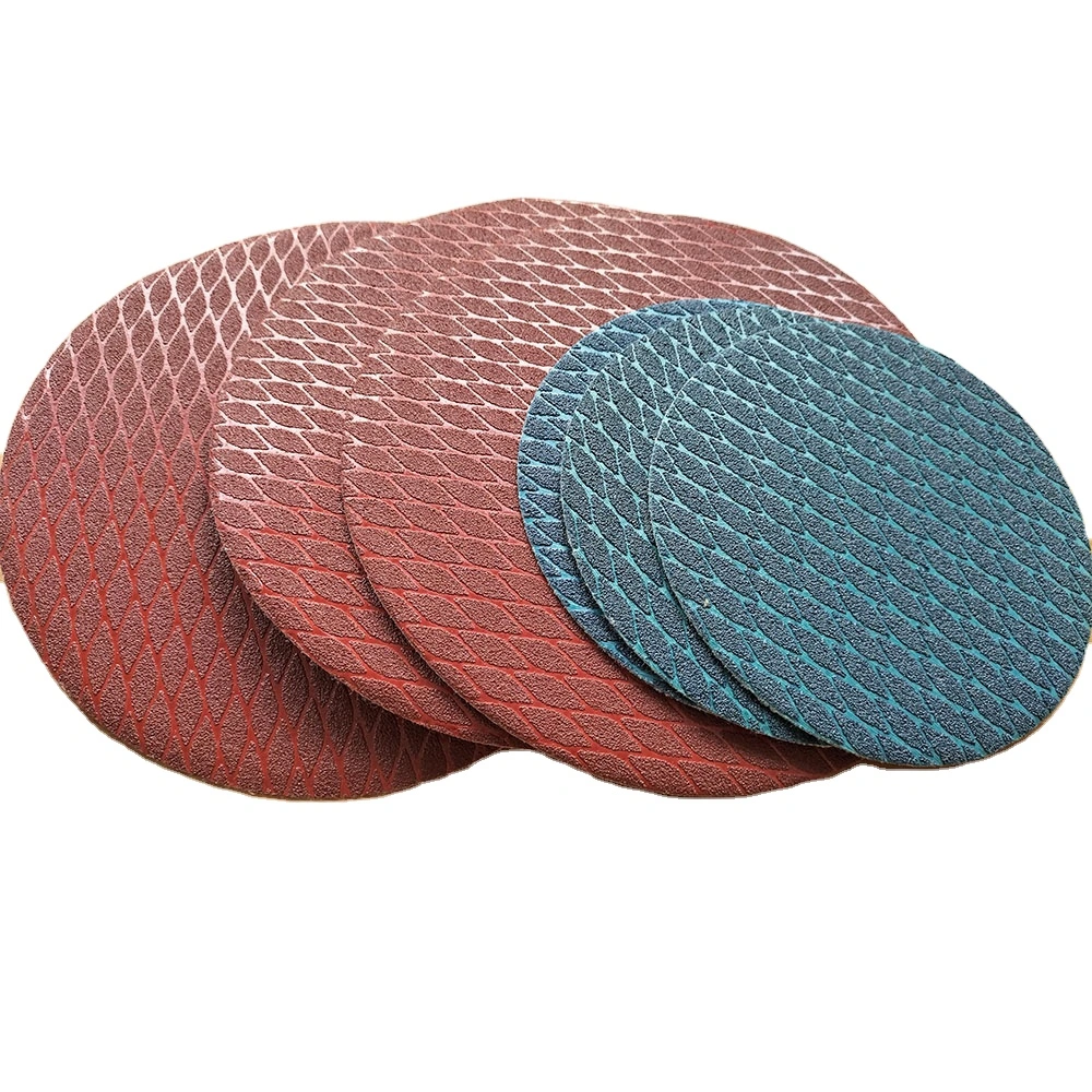 Anti-Clogging Velcro Sanding Disc Aluminium Oxide Abrasive Sandpaper Cloth Disc with Hook&Loop for Wood/Metal/Plastic/Drywall