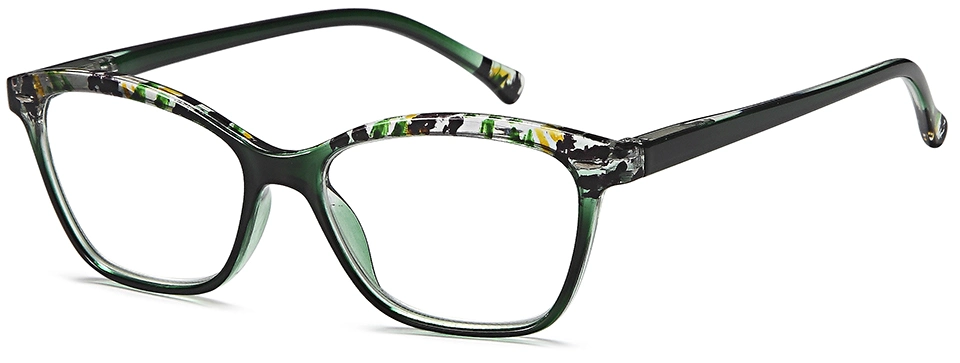 Fashion Unisex Custom PC Eyewear Optical Reading Glasses with Demi Top Print