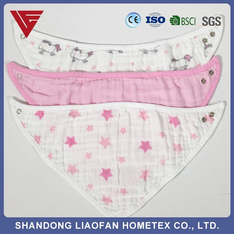 Custom Cheap Adjustable Snaps Waterproof Organic Baby Bibs Baby Goods