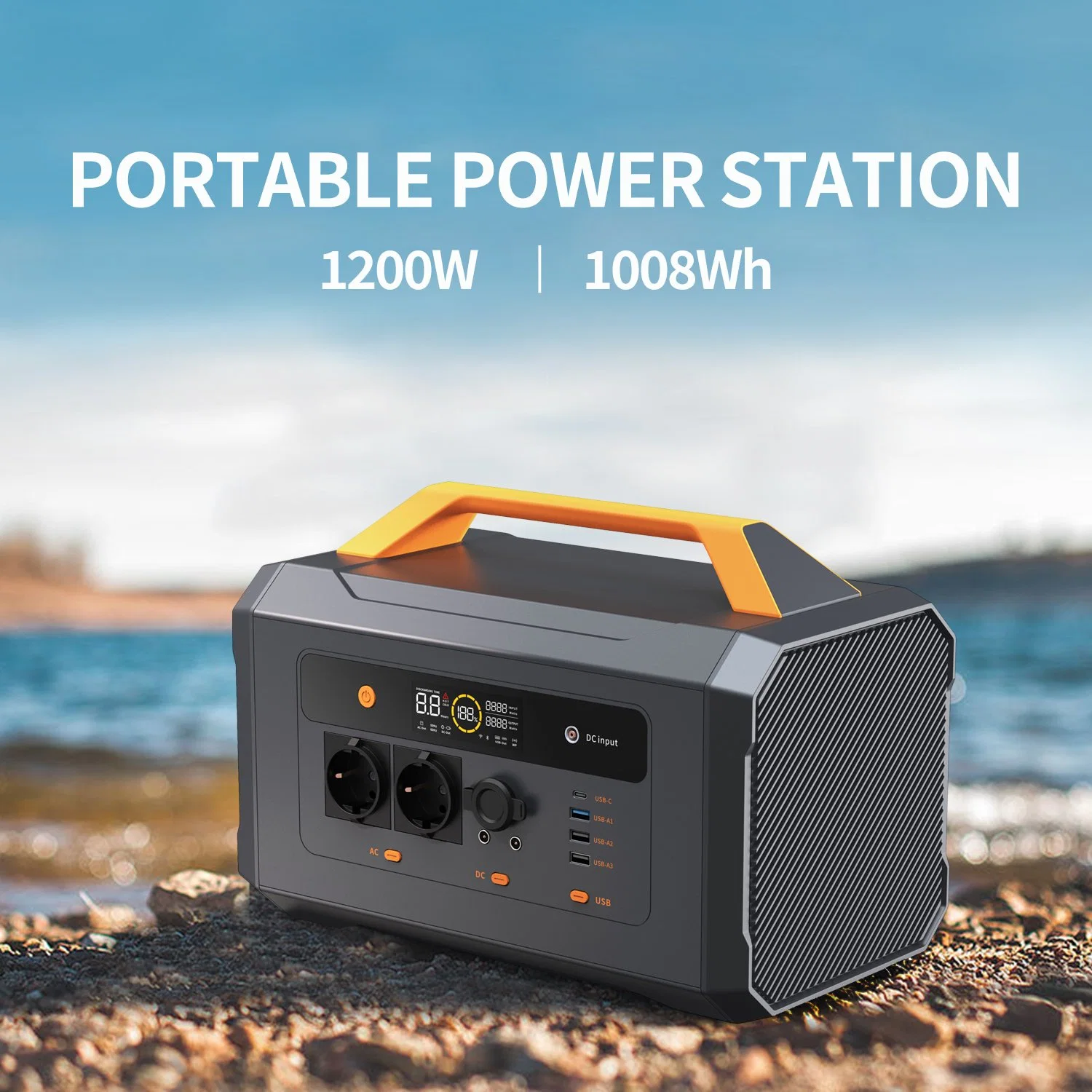 Wholesale/Supplier Solar Battery Energy System Portable Power Bank Station 1200W Rechargeable Phone Charger Energy Storage Supply LiFePO4 Lithium Ion Battery Generator