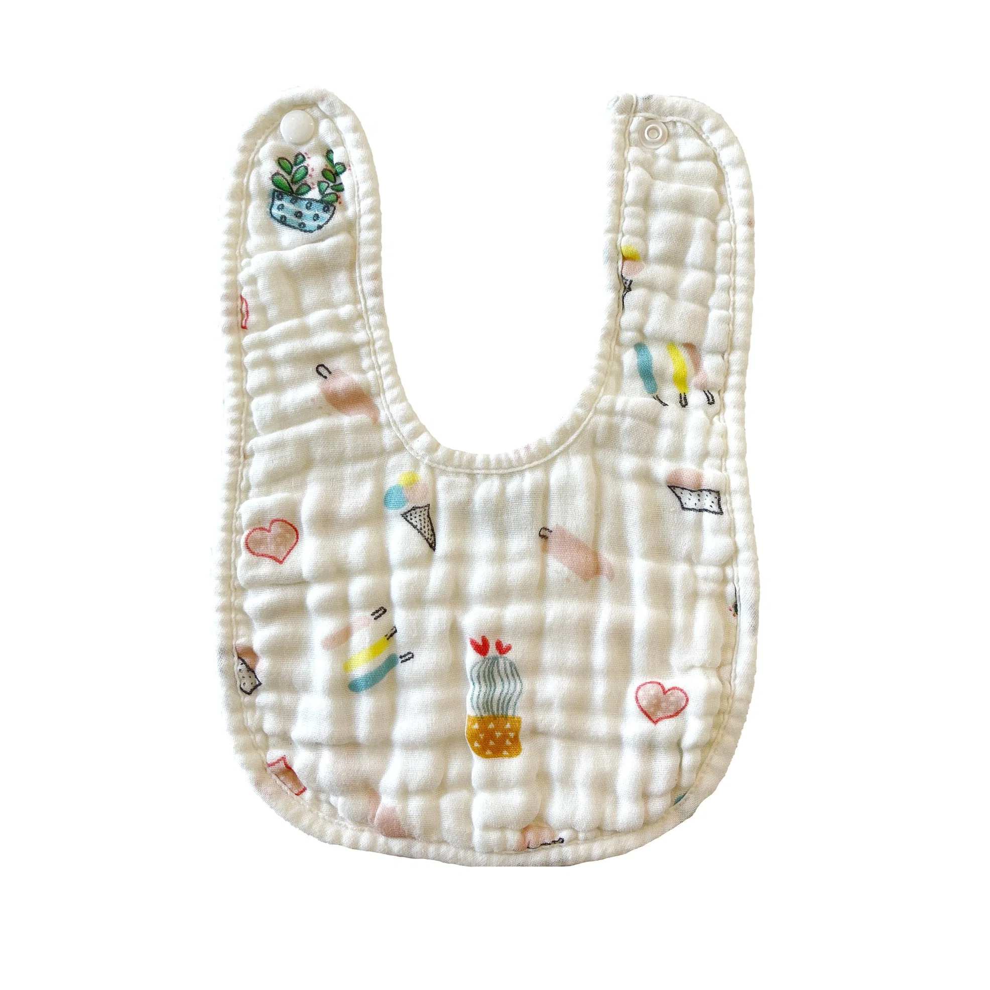 Algodão puro atacado Bib espessado impermeável Bebê em forma de U Bib para o inverno.