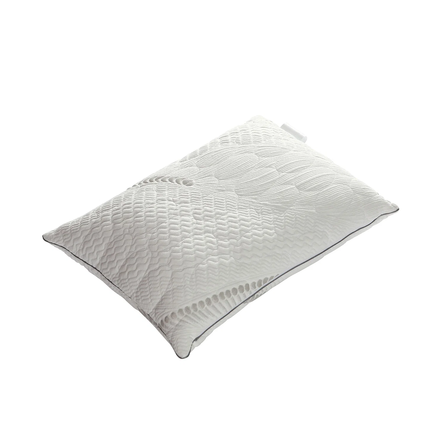 Customized Hotel White 100% Polyester Airmesh Jacqua Exquisite Appearance Shredded Latex Pillow for Adults