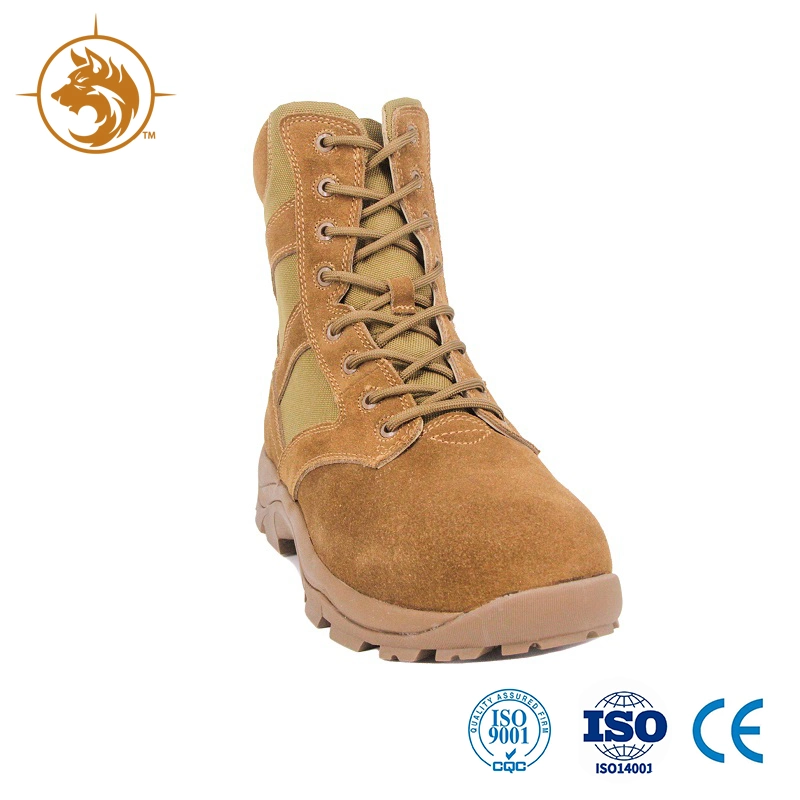 Top Morden Good Quality Leather Rubber Desert Boots for Military