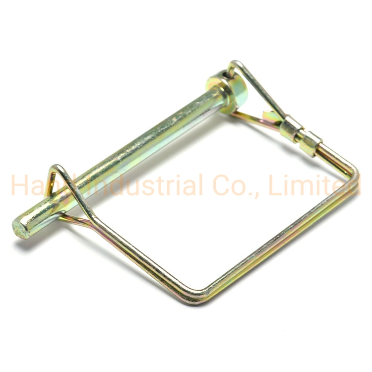 Carbon Steel Zinc Plated Square for Tube D Shape Snapper Tab Hitch Wie Lock Pin