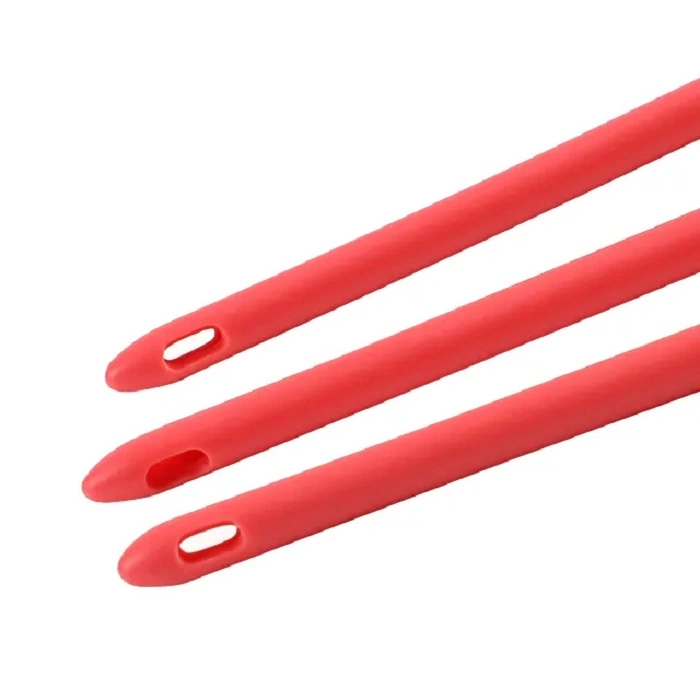 Medical Disposable Suppliers Red Latex Nelaton Catheter Red Urethral Catheter