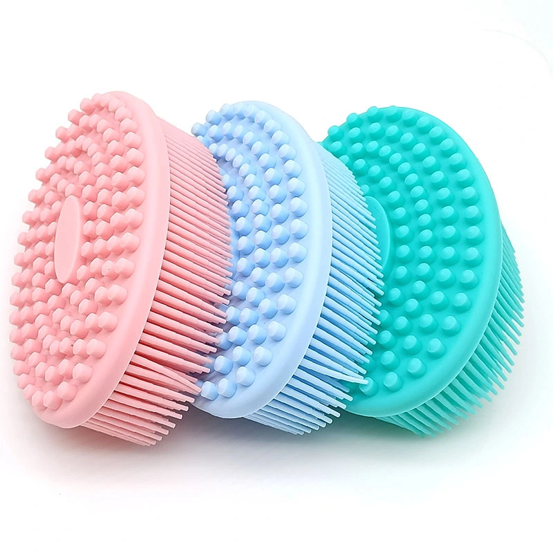 Weiches Silikon Baby Bad Scrubber Schwamm Körper Dusche Massager Silikon Babybadewanne Bürste