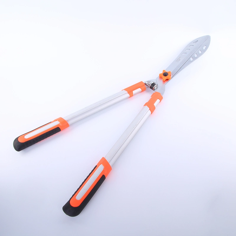 Securely Locked Orange PP Handle Multifunctional Hedge Trimmer