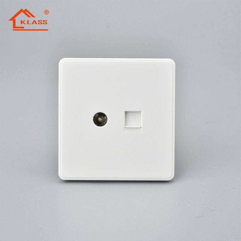 British Standard White Color 3 Core 220V 16A Electric Outlet Power Extension Sockets Outlet Wall Sockets Switch