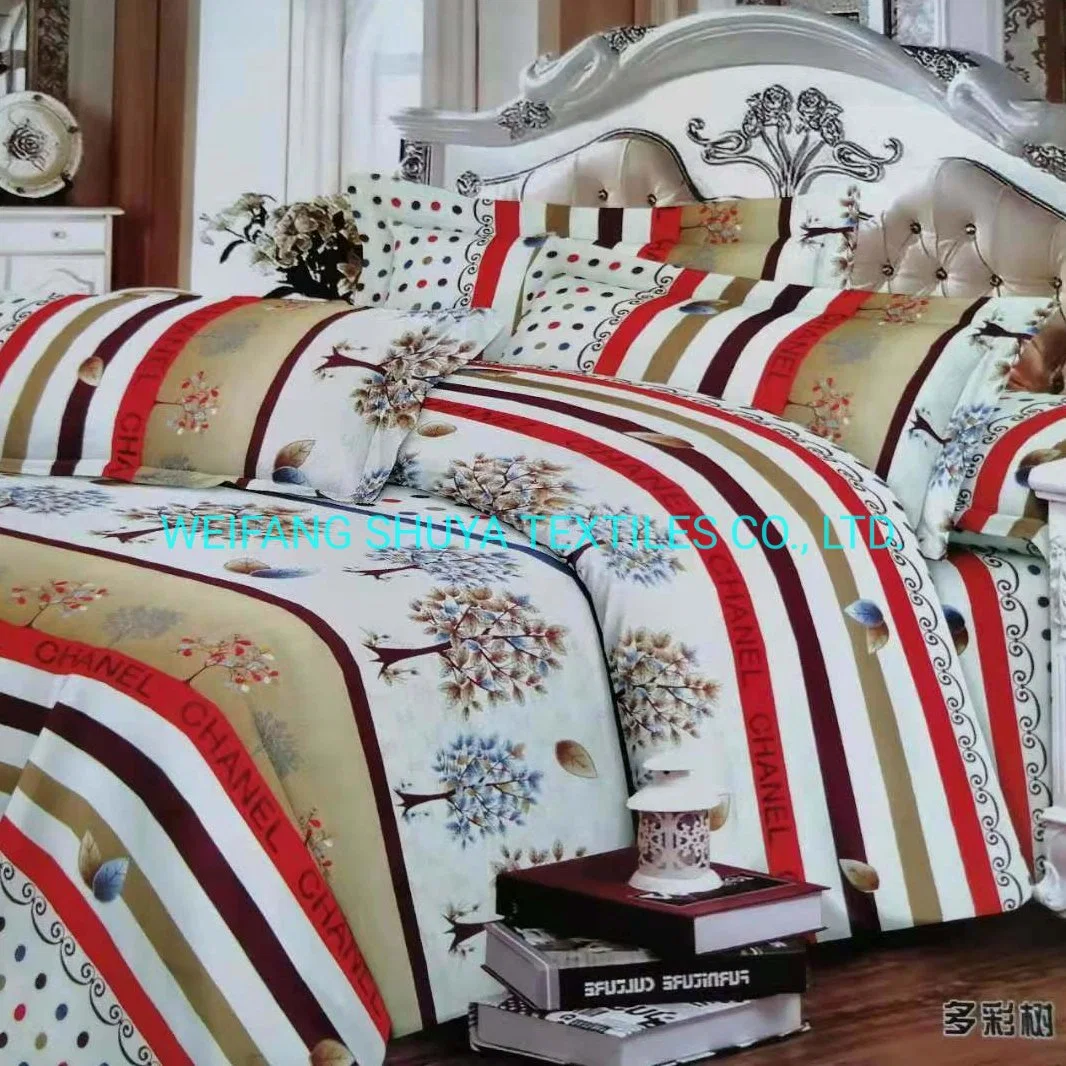 4PCS Double Bed Sheet Set Home Textile Bedding Article