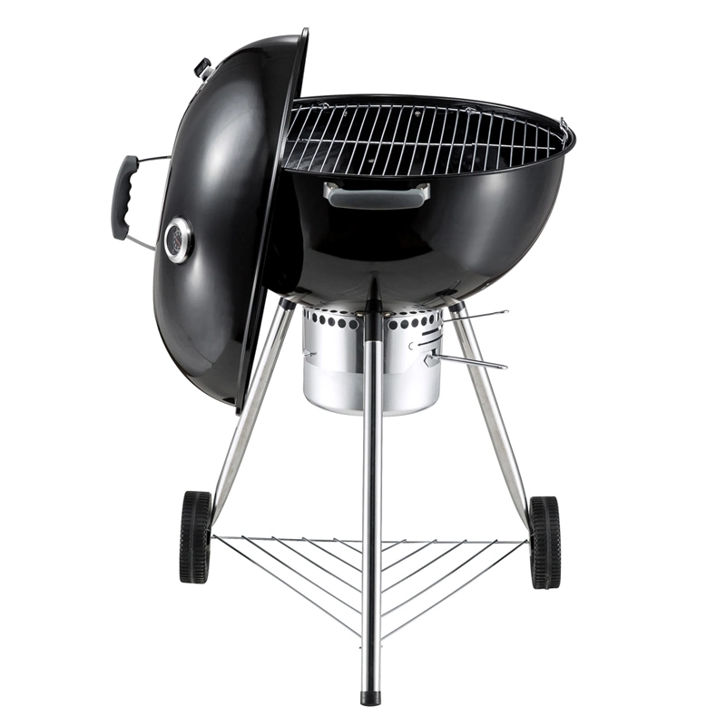 Sam's Club 22 Inch Porcelain Enameled Charcoal BBQ Grills Cooking Charcoal Grill Trolley