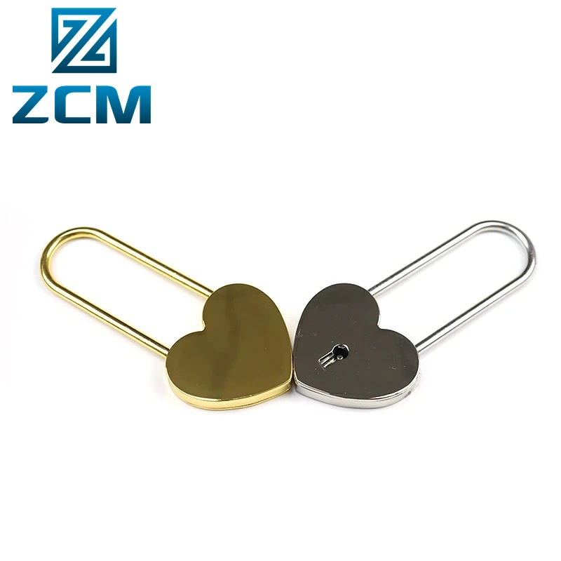 Custom Made Heart Shape Gift Lock Brass Padlocks for Luggage Bag Gold Padlock Manufacturing