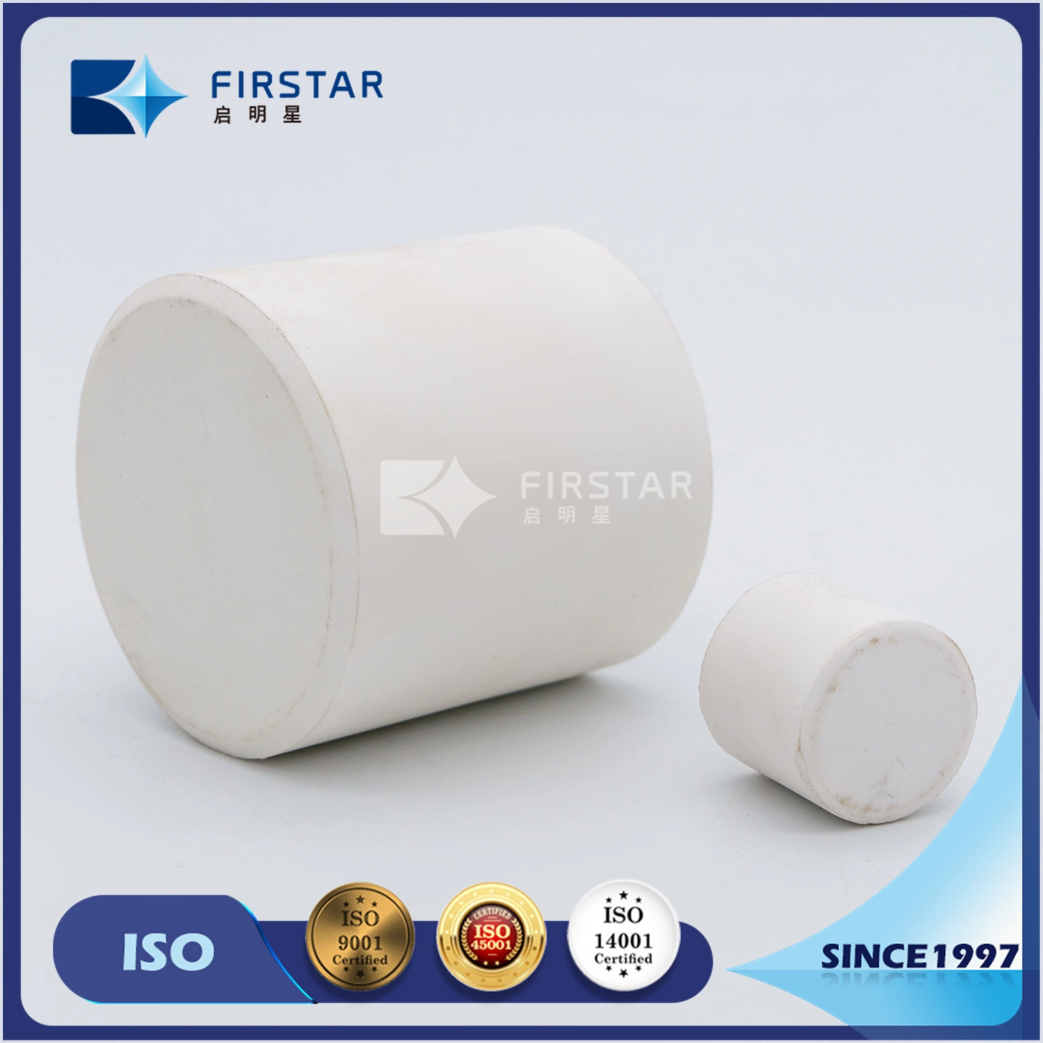 Dia 20*20 Ceramic 92 Alumina Silicate Albite Grinding Cylinder for Iron&Steel Industry