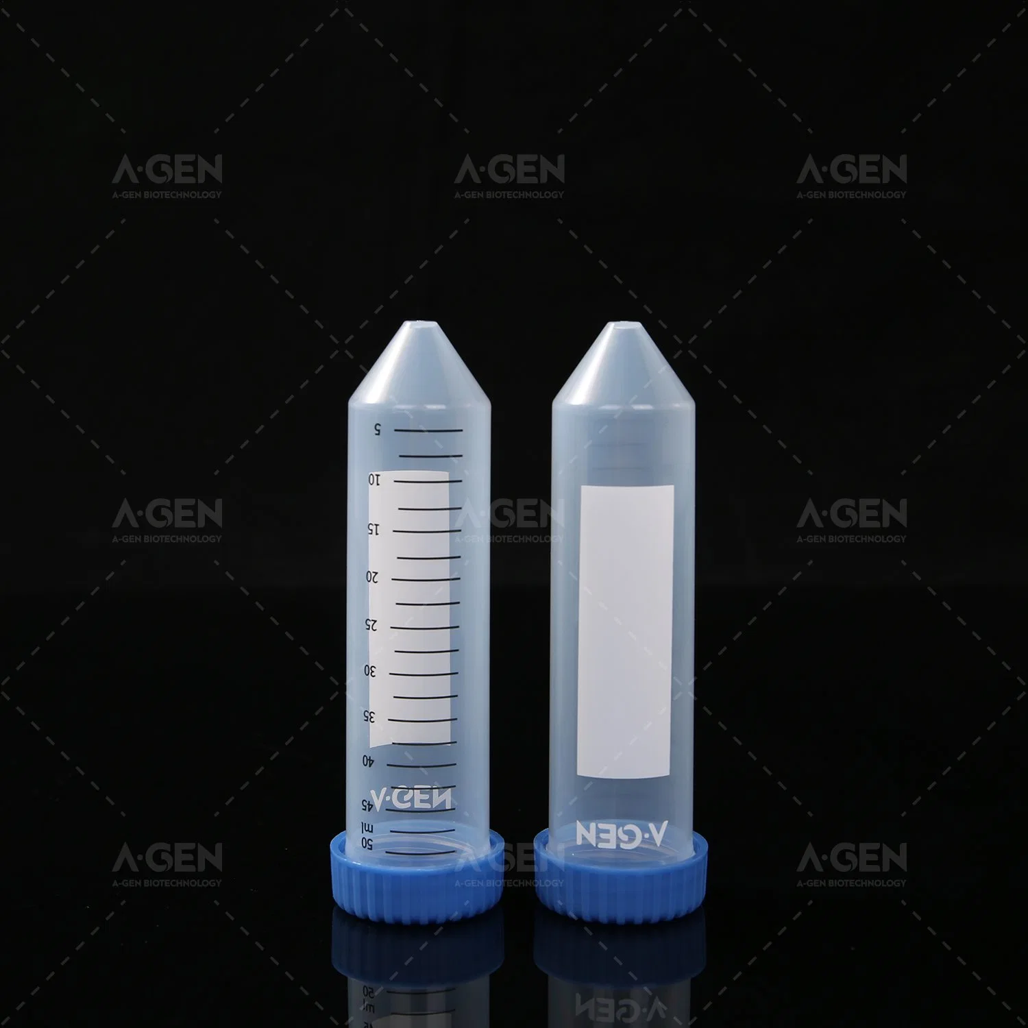 Medical Laboratory Use 50ml Plastic Centrifuge Tube with Copolymer Cap T-050