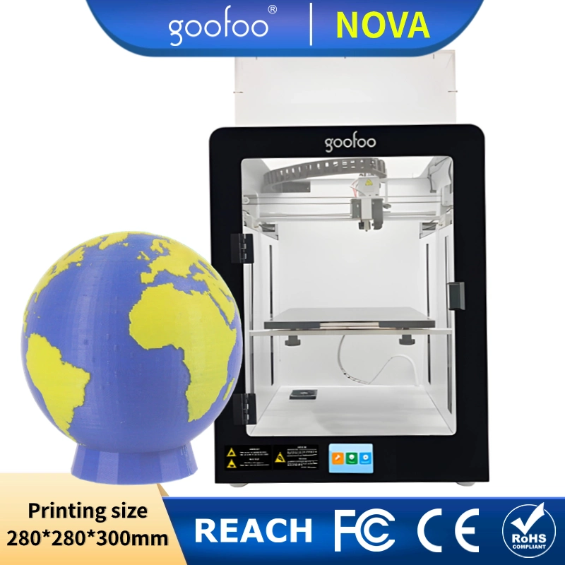 Popular 3D Printer Large Print Size 280mm*280mm*300mm Auto Leveling High Precision Printing with ABS, PLA, TPU, Flexible Filament