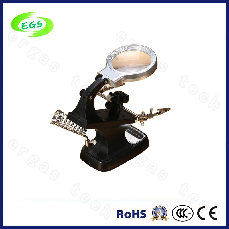 5times and 10 Times Laboratory Magnifying Glass with LED Lamp