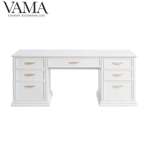 Vama 72 Inch Commercial Ready Made Reception Desk for Office 651072-Od-Wh