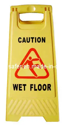 Wet Floor Plastic Caution Board