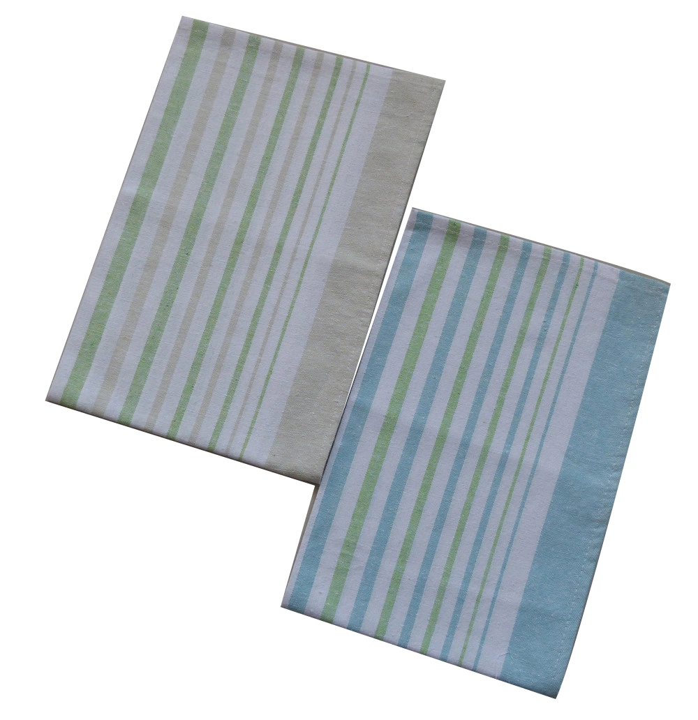 Factory Wholesale/Supplier Yarn Dyed Striped Kitchen Dish Towels Cotton Dish Cloths