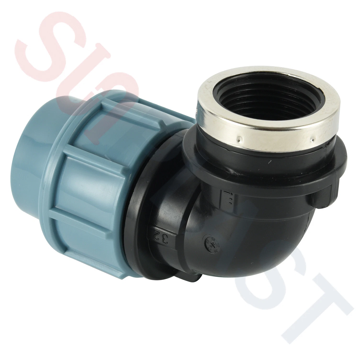 Pn16 Female Elbow PP Clamp Saddle HDPE Pipe Fitting Ball Valves PP Compression Fittings