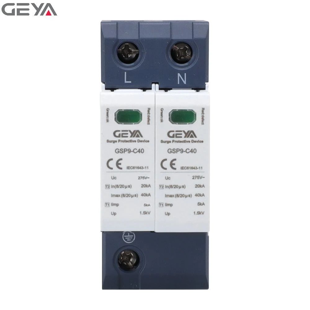 Geya Surge Arrestors Type1+Type2 Single Phase Surge Protection 275V 10ka-160ka