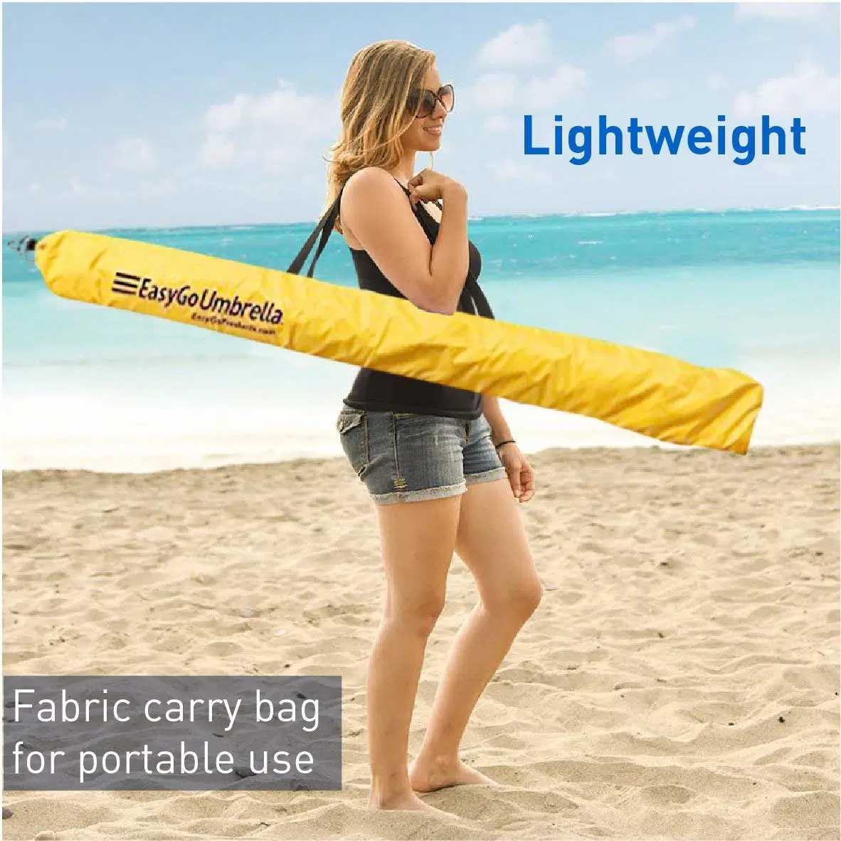 Rainbow Beach Umbrella - Portable Wind Beach Umbrella &ndash; Folding Beach Umbrella