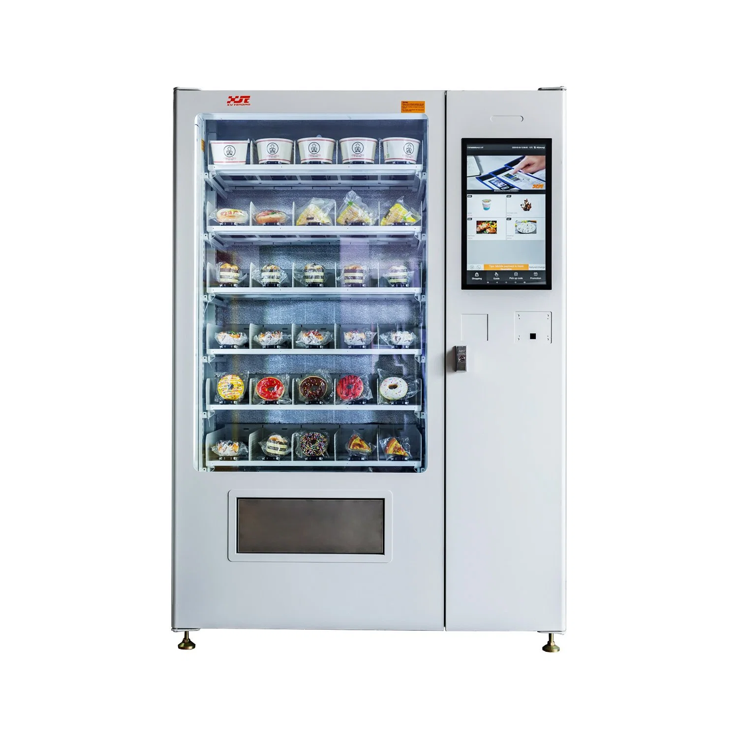 Elevator Vending Machines for Glass Bottle Fresh Milk with Refrigeration