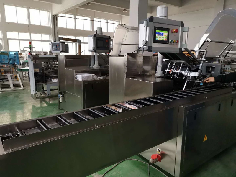 China cartón pequeña automática de embalaje Caja de papel encolado de la formación de la máquina